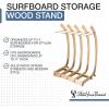 imageStoreYourBoard Freestanding Surfboard Rack Indoor Display Stand Shortboard and Longboard Organizer Holds 150 lbs
