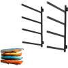imageStoreYourBoard GKayak Wall Storage Rack  HeavyDuty Outdoor Kayak Rack for 2 Boats Adjustable Wall Mount Hanger Holds 200 lbs Silver 265 L x 4 W x 30 HOutdoor  4 Kayaks