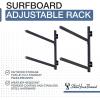 imageStoreYourBoard GSUP Wall Mounted Standup Paddleboard Storage Rack Adjustable Levels Standup Paddle Board HolderOutdoor  2 Levels