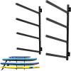 imageStoreYourBoard GSUP Wall Mounted Standup Paddleboard Storage Rack Adjustable Levels Standup Paddle Board HolderOutdoor  4 Levels