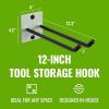 imageStoreYourBoard Garage Garden Tool Wall Mount Hook Garage Organization and Storage Shovel ampamp Rake Hangers Yard Tool Rack Industrial Steel Holds 50 PoundsCactus