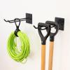 imageStoreYourBoard Garage Garden Tool Wall Mount Hook Garage Organization and Storage Shovel ampamp Rake Hangers Yard Tool Rack Industrial Steel Holds 50 PoundsBlack
