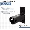 imageStoreYourBoard Hitch Wall Mount  Heavy Duty 2quot Bike and Cargo Rack Hanging Garage Organizer Trailer Hitch Receiver Storage Wall Mount Hitch Holder Holds 175 lbs2 inch