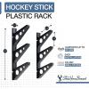imageStoreYourBoard Hockey Stick Rack Wall Mount Garage Storage for Sports Equipment Skates Lacrosse Sticks 3 Tiers Supports 40 lbs