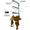 imageStoreYourBoard Horse Saddle Storage Rack Wall Mounted Equestrian Saddle Holder Holds 4 Western and English Saddles