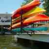 imageStoreYourBoard Kayak Dock Storage Rack Outdoor Over The Water Mount Holds 400 lbs HeavyDuty Metal Stand