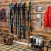 imageStoreYourBoard Lone Peak Ski Storage Rack and Wall Shelf Holds 5 Pairs of Skis and Poles Supports 300 lbs 46 in x 1375 in x 16 inSki Rack