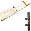 imageStoreYourBoard Minimalist Wood Snowboard Rack Wall Mount Storage Display Adjustable Size Solid Wood Holds 30 lbs