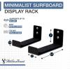 imageStoreYourBoard Naked Surf  The Original Minimalist Surfboard Rack HeavyDuty Black Aluminum Surf Board Wall Hangers for Display ampamp Storage Surfboard Wall Mount Holds 30 lbs