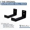 imageStoreYourBoard Naked Surf  The Original Minimalist Surfboard Rack HeavyDuty Black Aluminum Surf Board Wall Hangers for Display ampamp Storage Surfboard Wall Mount Holds 30 lbs