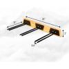 imageStoreYourBoard Natural Wood Ski Rack Wall Mount 6 Ski Storage Indoor or Garage Wood and Steel Holds 150 lbs