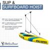 imageStoreYourBoard Standup Paddleboard and Surfboard Ceiling Storage Pulley System Garage Mount Hoist Heavy Duty Holds 150 lbs10 ft  14 ft Ceiling
