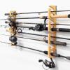imageStoreYourBoard Stillwater Fishing Pole Holders for Garage Wall and Ceiling Storage Rack for Fishing Rods Solid Wood Garage Organizer Holds 8 Rods or Combos up to 40 lbs