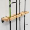 imageStoreYourBoard Stillwater Fishing Pole Holders for Garage Wall and Ceiling Storage Rack for Fishing Rods Solid Wood Garage Organizer Holds 8 Rods or Combos up to 40 lbs