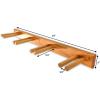 imageStoreYourBoard Timber Ski Wall Rack 4 Pairs of Skis Storage Wood Home and Garage Mount System Natural WoodNatural