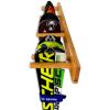 imageStoreYourBoard Timber Ski Wall Rack 4 Pairs of Skis Storage Wood Home and Garage Mount System Natural WoodNatural