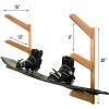 imageStoreYourBoard Timber Wakeboard Wall Rack Wooden Storage Mount Stylish Indoor Display 3 Boards