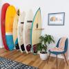 imageStoreYourBoard Vertical Timber Surfboard Wall Rack Holds 6 Surfboards Home and Garage Storage Mount System NaturalNatural