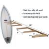 imageStoreYourBoard Vertical Timber Surfboard Wall Rack Holds 6 Surfboards Home and Garage Storage Mount System NaturalNatural