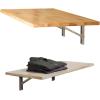 imageStoreYourBoard Wakefield Fold Away Wall Mounted Work Bench Butcher Block Hardwood Table 40 in x 18 in Folding Work Area Supports up to 200 lbs