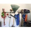imageStoreYourBoard WallMounted Rack With 4 Garage Hooks  HeavyDuty Steel Holder Garage ampamp Garden Storage for Shed Workshop or Home Organization  For Rakes Shovels Tools ampamp More  1 Pack BlackBlack