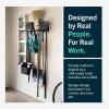 imageStoreYourBoard WallMounted Rack With 4 Garage Hooks  HeavyDuty Steel Holder Garage ampamp Garden Storage for Shed Workshop or Home Organization  For Rakes Shovels Tools ampamp More  1 Pack BlackTractor