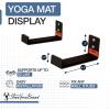 imageStoreYourBoard Yoga Mat Storage Rack  Yoga Mat Holder Wall Mount for Foam Rollers Resistance Bands Fitness Accessories Home Gym Organizer Holds Up to 30 lbs