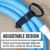 imageTeal Triangle 3Pack Cable Straps with Carry Handle Heavy Duty 15 Inch Gear Ties Cord Wrap Holds 50 lbs for Garage Storage and Organization Hook and Loop Fasteners with Comfort Handle