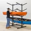imageTeal Triangle Freestanding Kayak Storage Rack  4 Kayak Storage Rack ampamp Canoe Rack  Kayak Stand for Outdoor and Indoor  Premium Canoe and Kayak Holder  Adjustable Kayak Storage StandMud