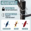 imageTeal Triangle Freestanding Kayak Storage Rack  4 Kayak Storage Rack ampamp Canoe Rack  Kayak Stand for Outdoor and Indoor  Premium Canoe and Kayak Holder  Adjustable Kayak Storage StandMud