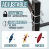 imageTeal Triangle Freestanding Kayak Storage Rack  4 Kayak Storage Rack ampamp Canoe Rack  Kayak Stand for Outdoor and Indoor  Premium Canoe and Kayak Holder  Adjustable Kayak Storage StandBlack