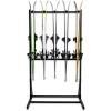 imageTeal Triangle Freestanding Ski Storage Rack for Garage 5 Ski and Pole Organizer Floor Stand Heavy Duty Fully Adjustable for AllMountain Wide Powder and Backcountry Skis