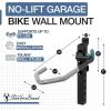 imageWheelRest Bike Hook NoLift Garage Wall Mount Vertical Bicycle Storage Rack Adjustable Bike Hanger for MTB Road eBike 4 Pack4 pack