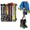 imageSki Wall Storage Rack Holds 8 Pairs with BONUS Ski Pole ampamp Boot Carrier Adjustable Shoulder Straps