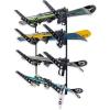 imageStoreYourBoard Adjustable Ski Storage Rack Wall Mount OrganizerBlack