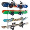 imageStoreYourBoard Adjustable Snowboard Storage Rack Wall Mount 4 Board DisplayWhite