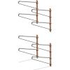imageStoreYourBoard Avon Surf Board Rack 2 Surfboard Wall Decor Mount for Shortboards and Longboards Natural Wood and Solid Steel4 Levels