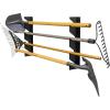 imageStoreYourBoard Shed Tool Organizer Wall Mount Garage Organization Garden Tool Organizer for Shovels and Rakes Solid Steel Holds 100 lbs