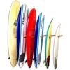imageStoreYourBoard Vertical Timber Surfboard Wall Rack Holds 6 Surfboards Home and Garage Storage Mount System NaturalNatural