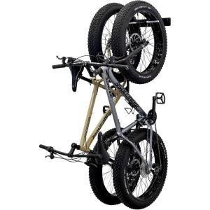 imageStoreYourBoard BLAT Bike Fat Tire Wall Rack Holds 2 Bikes Home and Garage Storage Hooks HeavyDuty Solid Metal Max 100 lbs