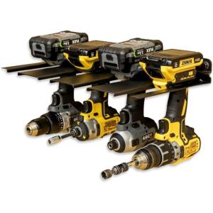 imageStoreYourBoard Electric Drill Storage Rack Holds 4 Drills Hanging Wall Mounted Organizer for Garage Home Workshop ShedDrill Rack