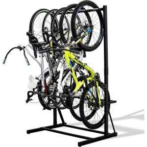 imageStoreYourBoard Freestanding 5 Bike Storage Rack The Original GBike Indoor Garage Floor Stand Bicycle Organizer5Bike Rack