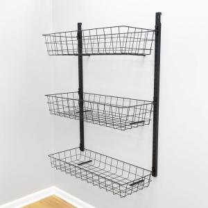imageStoreYourBoard GBasket Wall Mount Storage System Heavy Duty Metal Basket Adjustable Organizer for Indoor ampamp Garage Organization Holds 120 lbs
