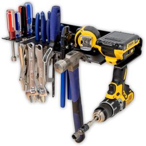 imageStoreYourBoard Garage Hand Tool Organizer Drill Screw Driver and Wrench Sets Hammer Pliers Wall Mount Storage Tool Tray Heavy Duty Steel