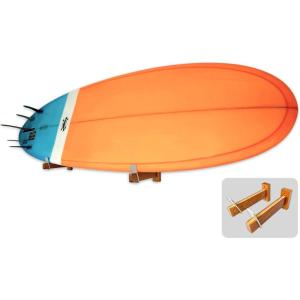 imageStoreYourBoard Minimalist Timber Surfboard Display Rack Natural Wood Wall Mount Storage