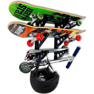 imageStoreYourBoard Skateboard and Longboard Storage Rack Trifecta Wall Mount Display Home and Garage OrganizerSkateboard