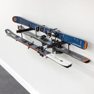 imageStoreYourBoard Ski ampamp Snowboard Storage Rack Horizontal Wall Mount Garage Organizer Holds up to 4 Pairs of Skis Fits All Bindings