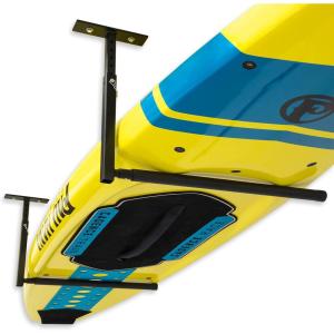 imageStoreYourBoard Standup Paddleboard and Surfboard Ceiling Storage Rack Adjustable Garage Mount Hanger Heavy DutySingle