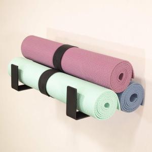 imageStoreYourBoard Yoga Mat Storage Rack XLarge Foam Roller Wall Hooks 3 Exercise Mats Fitness Gear Organizer