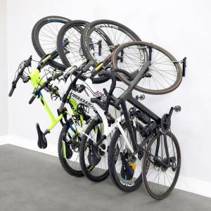 imageWheelRest Bike Hook NoLift Garage Wall Mount Vertical Bicycle Storage Rack Adjustable Bike Hanger for MTB Road eBike 4 Pack4 pack